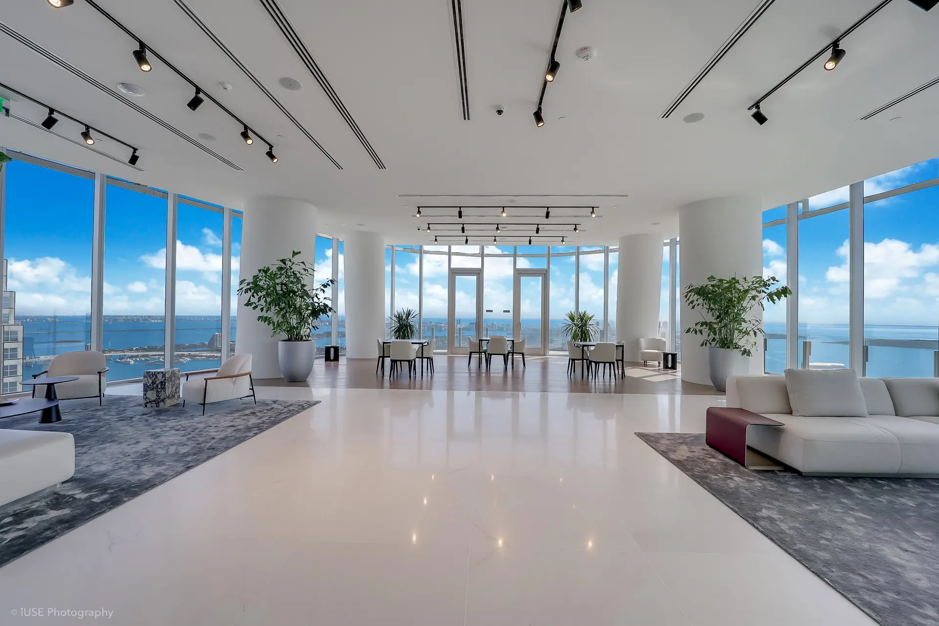 Aston Martin Residences luxury interior with panoramic Miami ocean views.