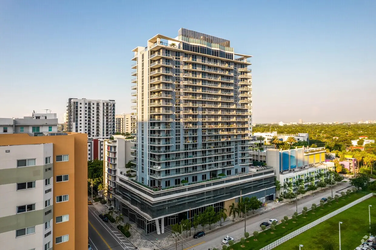 Brickell Ten luxury residential building exterior in Miami.