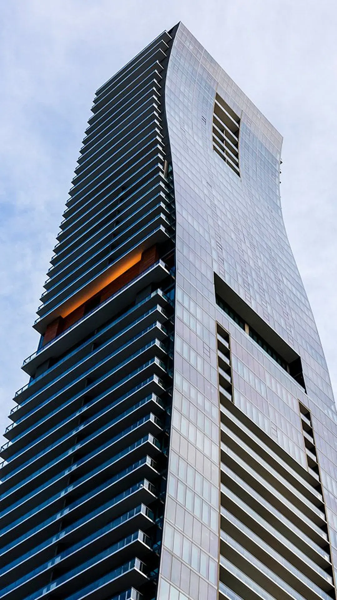 Echo Brickell luxury skyscraper with unique architectural design in Miami.